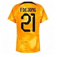 Camiseta Países Bajos Frenkie de Jong #21 Primera Equipación Mundial 2022 manga corta